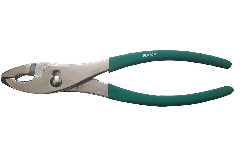 ALICATE PARA MECANICO MANGO VERDE PLUTON 8"