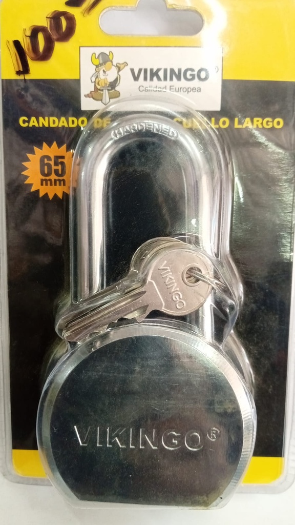 CANDADO DE ALTA SEGURIDAD LARGO 65MM