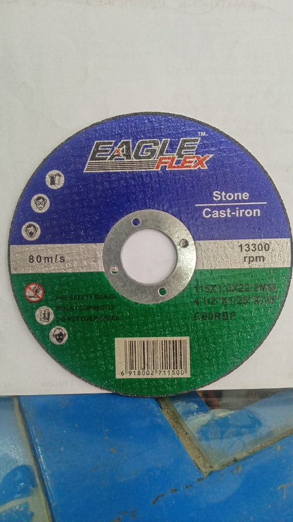 DISCO  CORTE CONCRETO AEGLE VERDE 4 1/2" UNI.