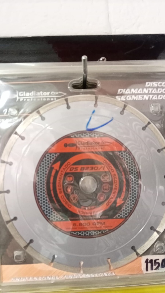 DISCO DIAMANTE SEG GLA 9 (UNI)