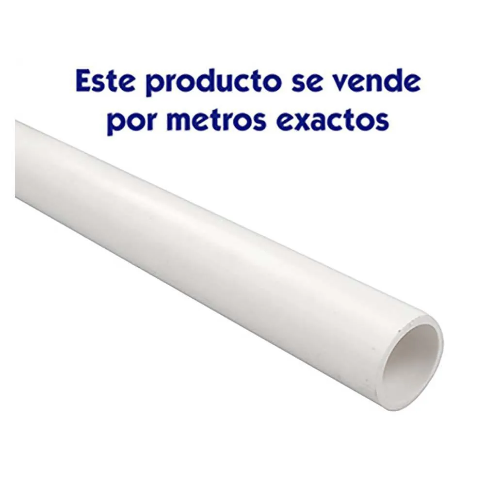 TUBO PVC DE 1 1/4" AGUA POTABLE POR METRO