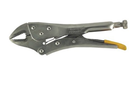 [A128] ALICATE DE PRESION (VICE GRIP) BOCA CURVA 7"