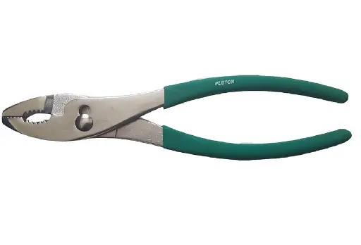 [7972] ALICATE PARA MECANICO MANGO VERDE PLUTON 8"