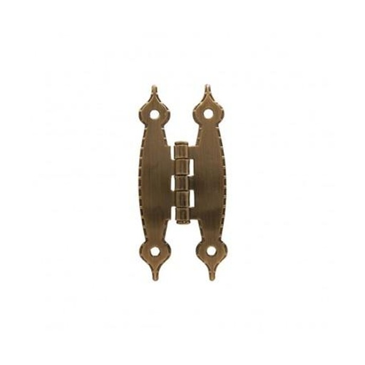 [2672] BISAGRA DE  PRESION MARIPOSA BRONCE ANTIGUO PAR.