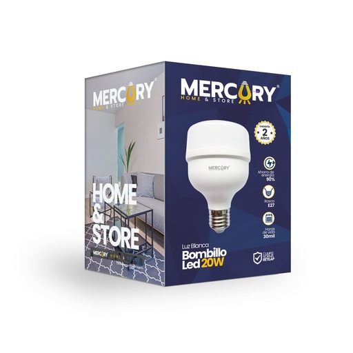 [10034] BOMBILLO LED  20 W BLANCA MERCURY