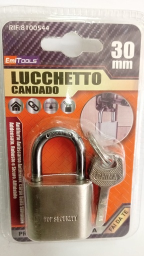 [7978] CANDADO  LUCCHETTO 30 MM  UNI.