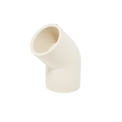 [C084] CODO PVC DE 1/2 PLG X 45 LISO (UNI.)
