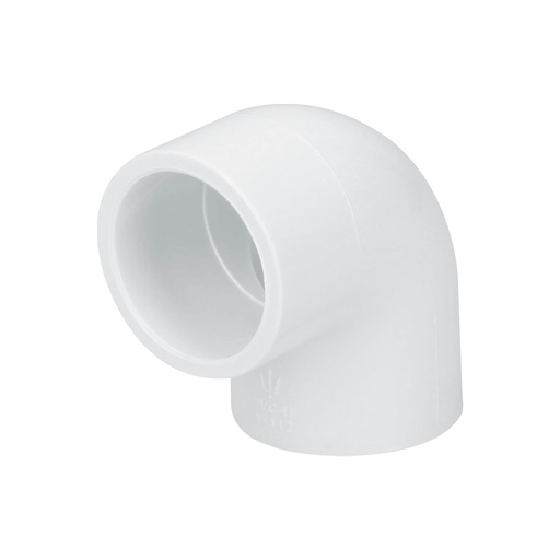 [C085] CODO PVC DE 1/2 PLG X 90 LISO (UNI.)