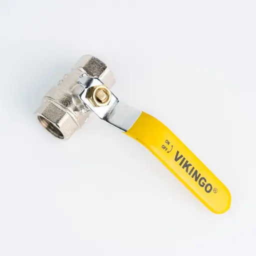 [L160] LLAVE DE PASO DE BOLA DE 2" NIQUELADA VIKINGO
