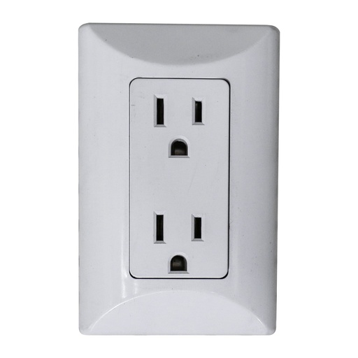 [T044] TOMACORRIENTE POLARIZADO DOBLE P/CAJA